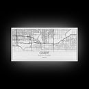 Gilbert City Map, Arizona Map, Map Art, Minimalist Art, Wall Art, Canvas Art, Lake House Décor, Ranch House Décor, Dorm Wall Décor, Home Art