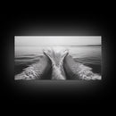Nautical painting, ocean waves, coastal decor, seascape painting, panoramic art, extra wide art, framed canvas print