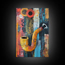 Abstract Pipe Art, graffiti wall art, Moroccan wall art, bold color print, geometric wall art, framed canvas print, modern decor, contemporary art