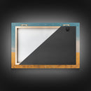 Liminal Spaces, Rustic Farmhouse Wall Decor, Teal Gray Barn Landscape Art Print or Canvas, Country Living Room Wall Decor, Liminal Art