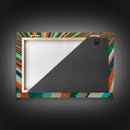 Mid Century Wall Art Canvas Print Teal Orange Olive Green and Brown Decor Large Wall Art for Home Retro Modern Design Light Highway