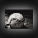 Framed Baseball Print, Black and White Baseball Picture, Sports Wall Decor, Boys Room Wall Decor, Baseball Player Gift, Baseball Nursery Art