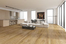 WPC Vinyl Rigid Core 9" Width 60" RL 8.5mm Thick, 1.5mm IXPE Concept Oak Romulus Floors - Mazzia Collection room view 