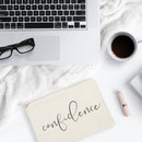 Confidence Cotton Canvas Cosmetic Bag