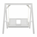 Amish Casual Console Porch Swing with A-Frame Stand