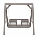 Amish Casual Console Porch Swing with A-Frame Stand