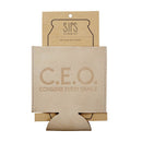 Consume Every Ounce CEO Leather Coozie | Bottle/Can Sleeves