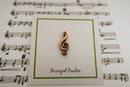 G-Clef Copper Lapel Pin