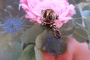 Bouquet of Flowers Copper Lapel Pin