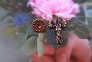 Bouquet of Flowers Copper Lapel Pin