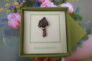 Bouquet of Flowers Copper Lapel Pin