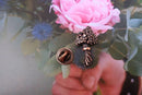 Bouquet of Flowers Copper Lapel Pin