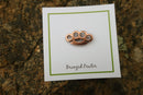 Brass Knuckles Copper Lapel Pin