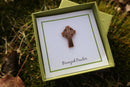 Celtic Cross Copper Lapel Pin