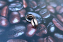Coffee Bean Copper Lapel Pin