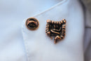 Intestines Copper Lapel Pin