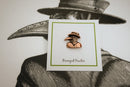 Plague Doctor Copper Lapel Pin