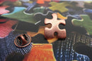 Puzzle Piece Copper Lapel Pin