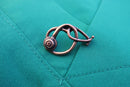 Stethoscope Copper Lapel Pin