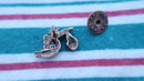 Stork Copper Lapel Pin