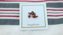 Stork Copper Lapel Pin