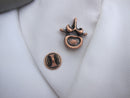 Vertebra Copper Lapel Pin