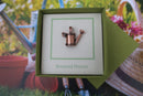 Watering Can Copper Lapel Pin
