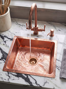 Copper Kitchen Sink - Hammered Island sink