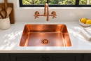 Copper Kitchen Sink - Hammered Island sink