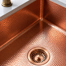 Copper Kitchen Sink - Hammered Island sink