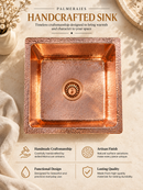 Copper Kitchen Sink - Hammered Island sink