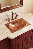 Copper Oval Drop-in Sink