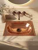 Copper Oval Drop-in Sink