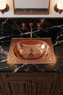 Copper Oval Drop-in Sink
