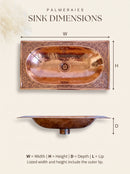 Copper Oval Drop-in Sink
