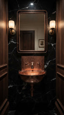 Copper Wall Mount Sink With Faucet