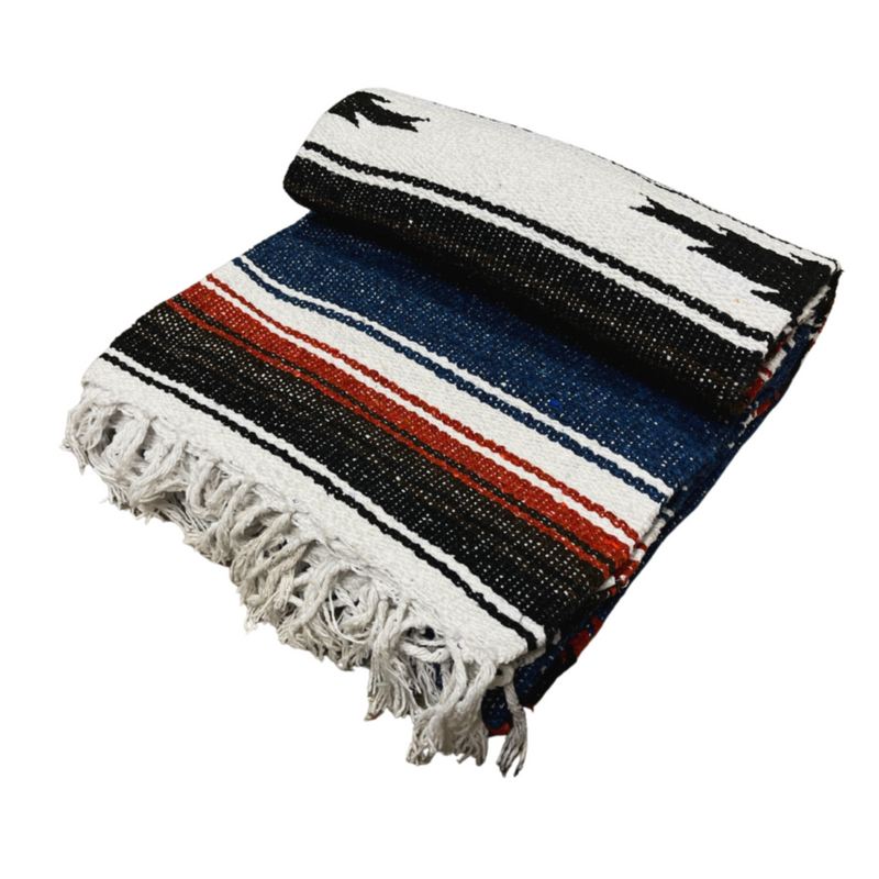 Harvest Moon Diamond Baja Blanket - Blue