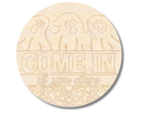 Unfinished Wood Etched Come In If You Dare Door Sign | Paint By Line Crafts | up to 30" DIY