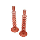 Coraline Peach Candle Holder - Case of 12