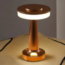 Cordless Minimalist Desk Lamp | Modern Gold & Chrome Table Lamp