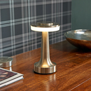 Cordless Minimalist Desk Lamp | Modern Gold & Chrome Table Lamp
