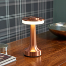Cordless Minimalist Desk Lamp | Modern Gold & Chrome Table Lamp