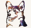 Corgi Metal Art Sculpture