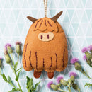 Highland Cow Felt Craft Mini Kit MKCOW1F