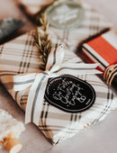 Our First Christmas Engaged with Year Acrylic Modern Ornament