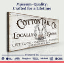 Vintage Cottontail Co Easter Sign II