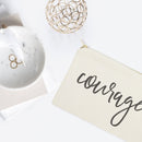 Courage Cotton Canvas Cosmetic Bag