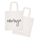 Courage Gym Cotton Canvas Tote Bag