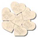 NEW Unfinished Wood Layered Conversation Heart Shelf Sitter | 6" Wide| 1/2" and 1/4" Wood | Wood Craft DIY