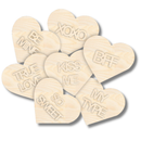NEW Unfinished Wood Layered Conversation Heart Shelf Sitter | 6" Wide| 1/2" and 1/4" Wood | Wood Craft DIY
